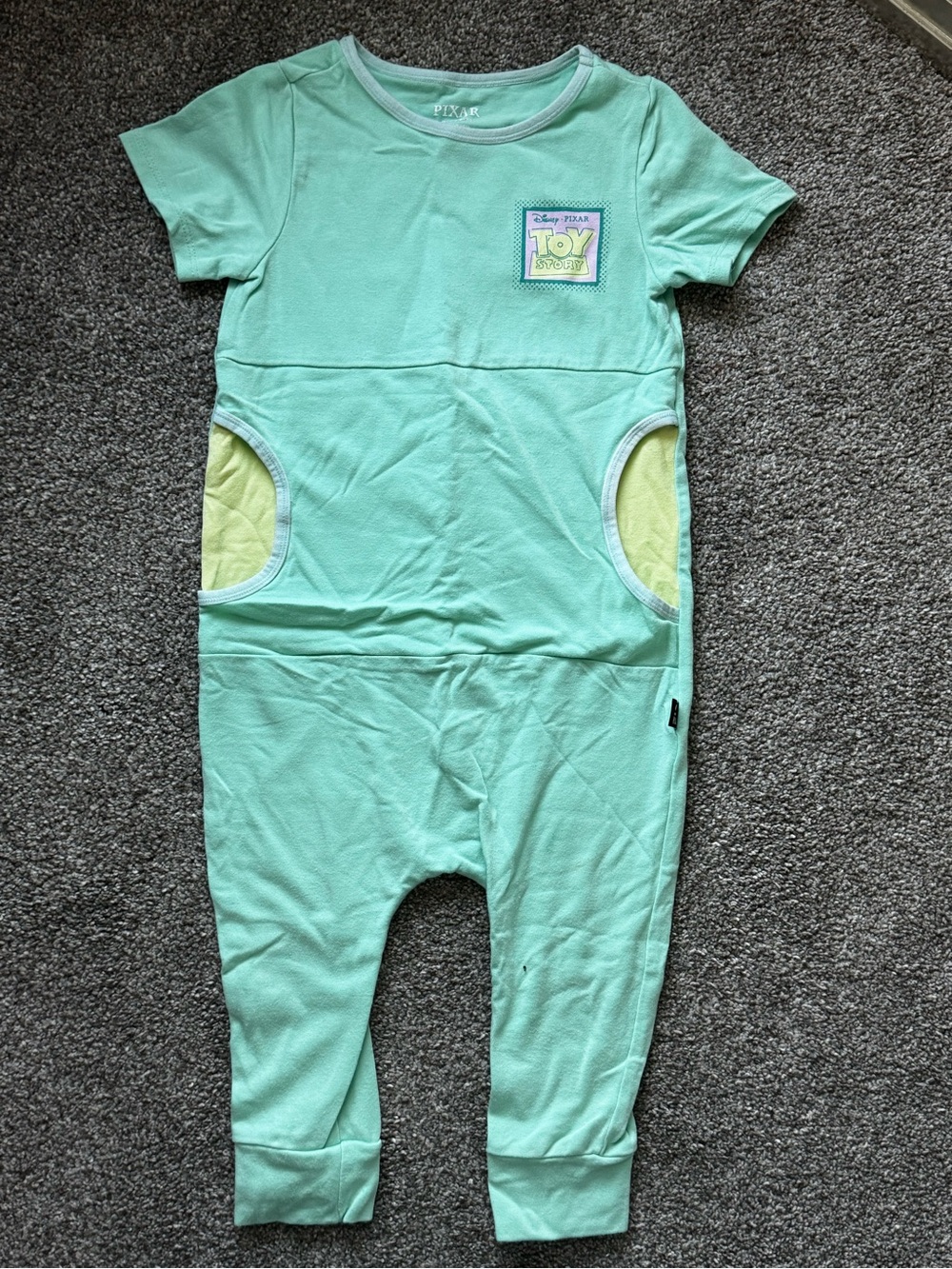 Pixar Toy Story RAGS Mint Green Kids One-Piece Bodysuit